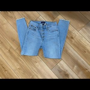 JCrew Highrise Toothpick Jeans